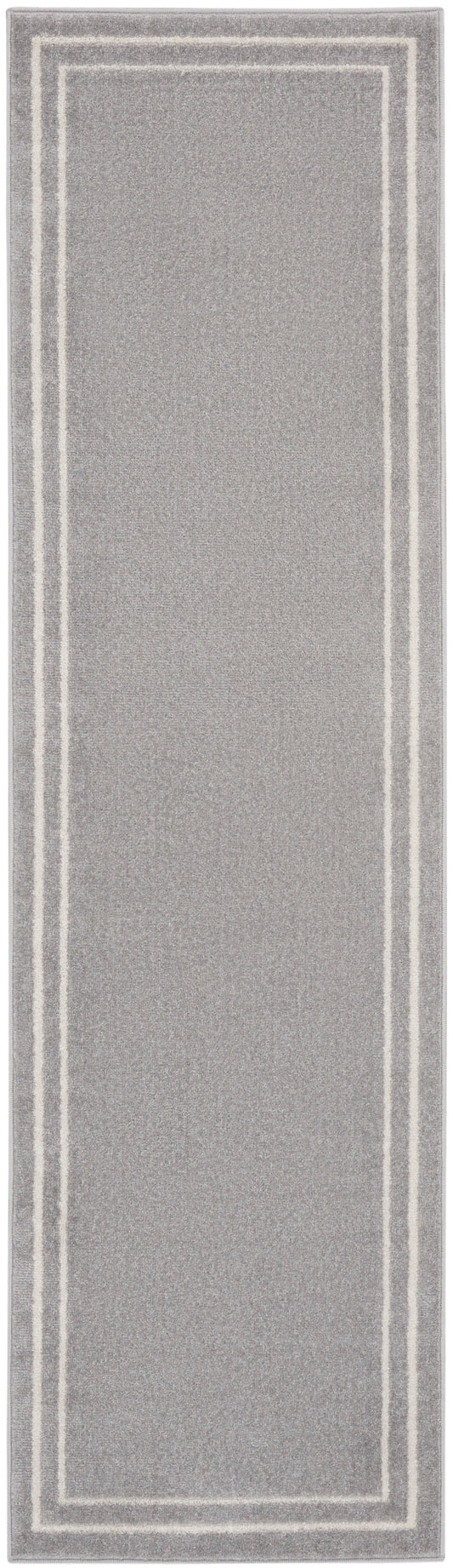 Nourison Nourison Essentials 2' x 6' Grey/Ivory Contemporary Rug