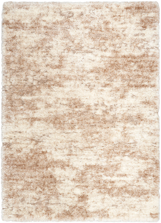 Nourison Dreamy Shag 5'3" x 7'3" Ivory Dark Beige Modern Indoor Rug