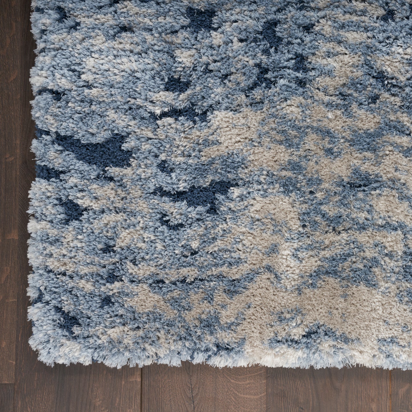 Nourison Dreamy Shag 9' x 12' Light Blue Shag Indoor Rug