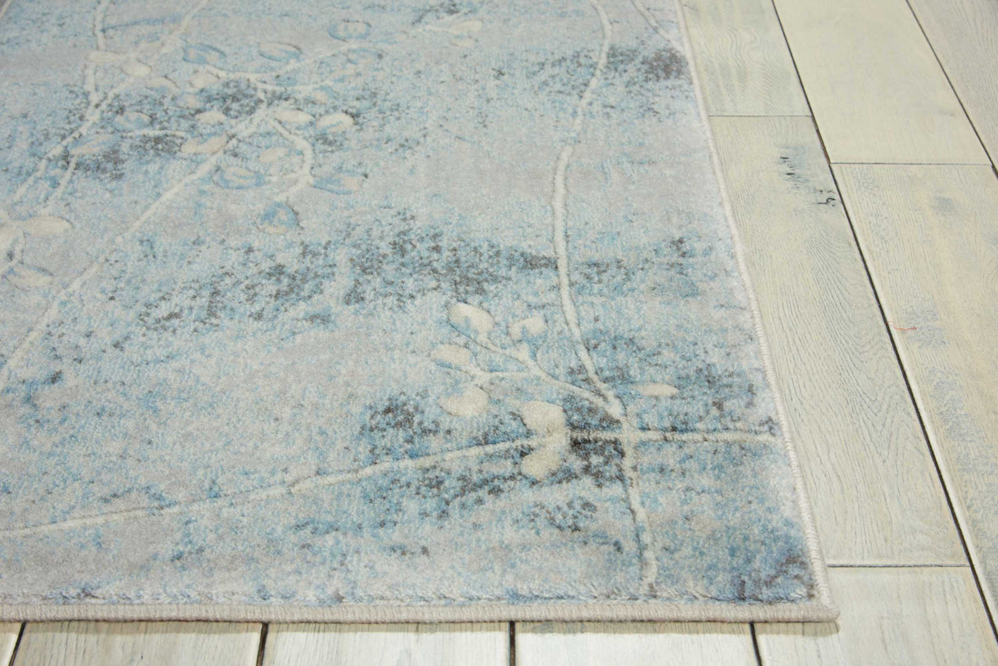 Nourison Somerset 2' x 5'9" Silver/Blue Indoor Rug