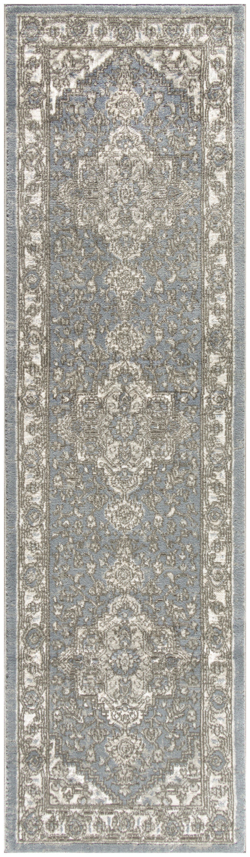 Nourison Quarry 2'2" x 7'6" Blue Vintage Indoor Rug