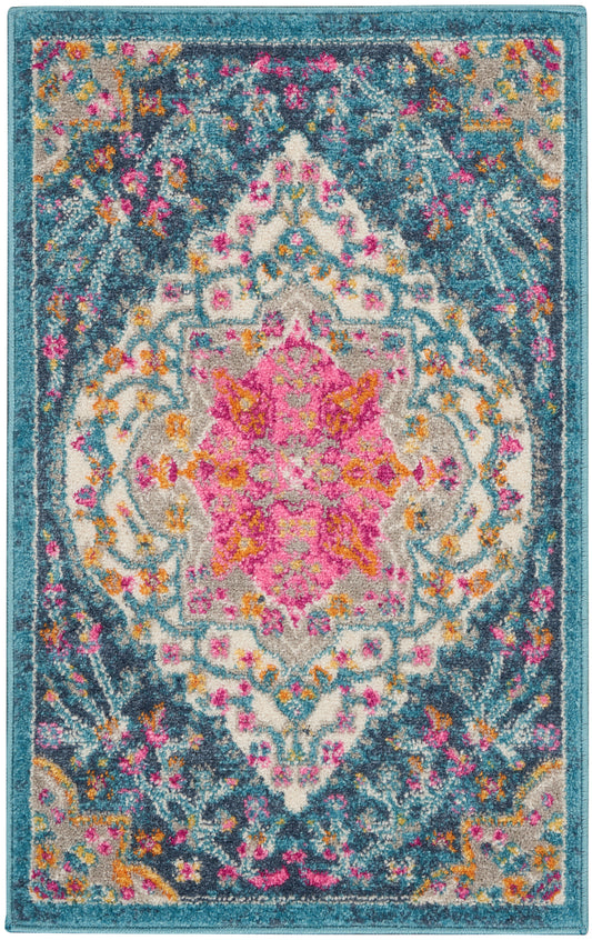 Nourison Passion 1'10" x 2'10" Multicolor Farmhouse Indoor Rug