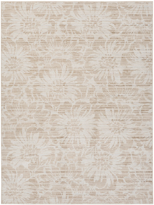 Inspire Me! Home Décor Iliana 7'10" x 9'10" Ivory Grey with Gold Accents Modern Indoor Rug