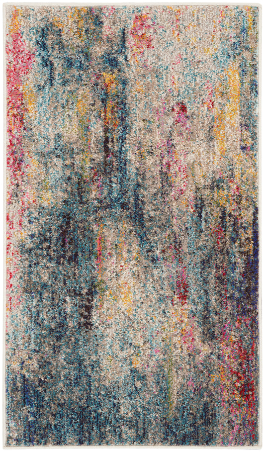 Nourison Celestial 2'2" x 3'9" Multicolor Modern Indoor Rug