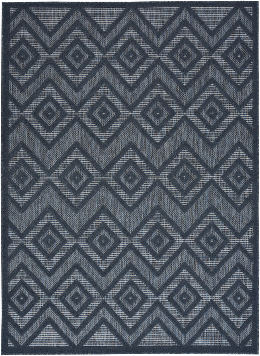 Nourison Versatile 4' x 6' Navy Blue Modern Rug