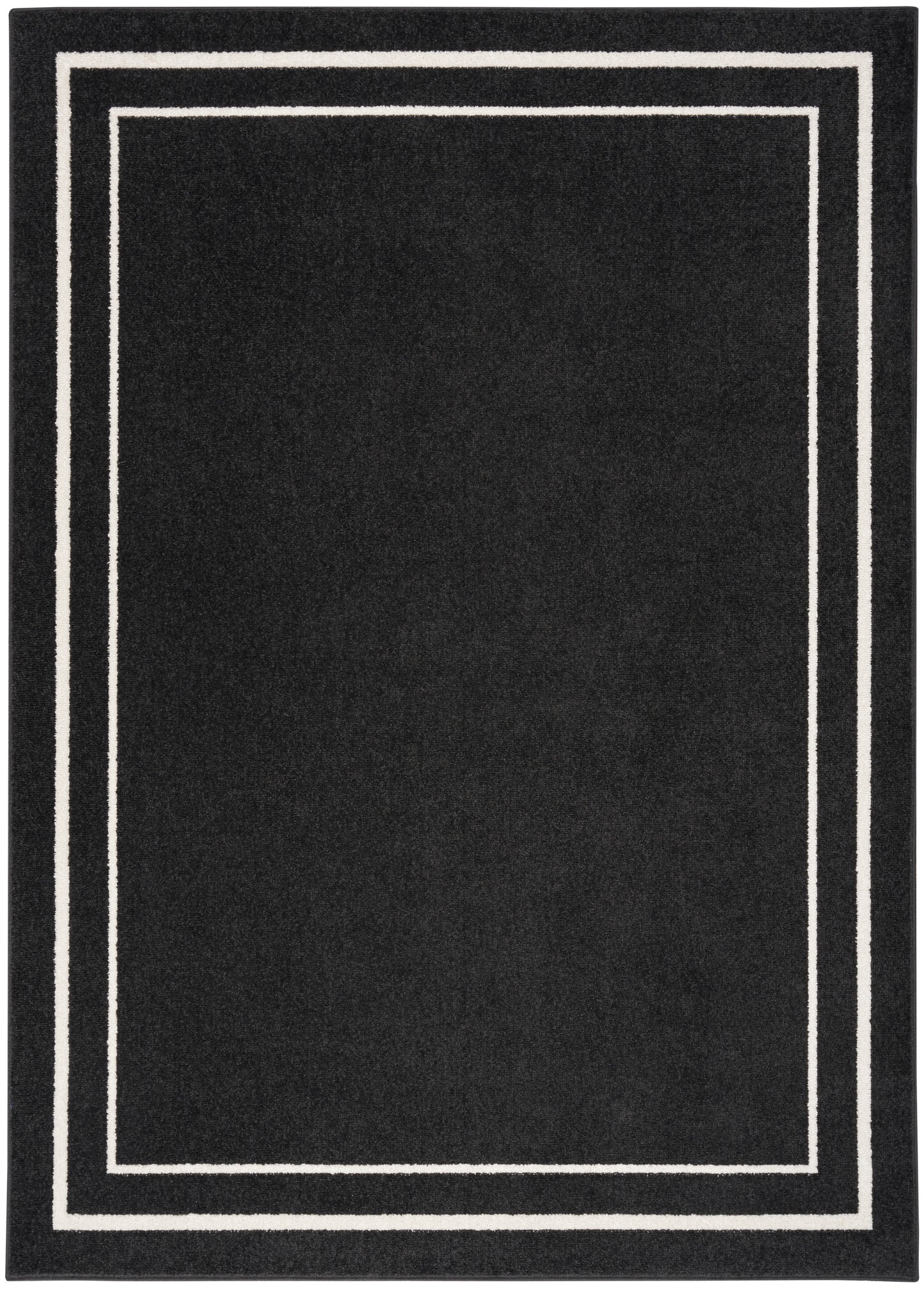 Nourison Nourison Essentials 5' x 7' Black Ivory Contemporary Rug