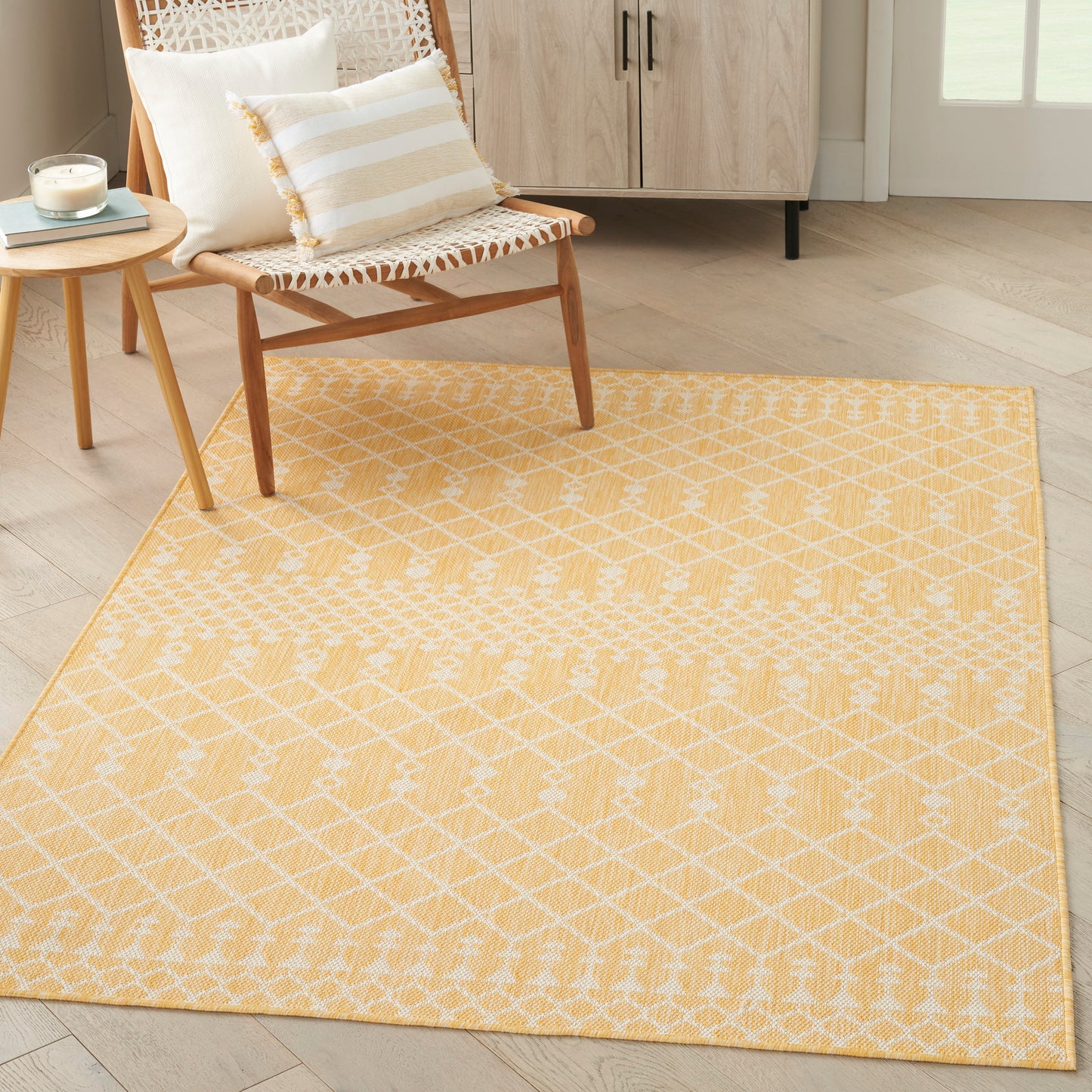 Nourison Positano 6' x 9' Yellow Modern Rug