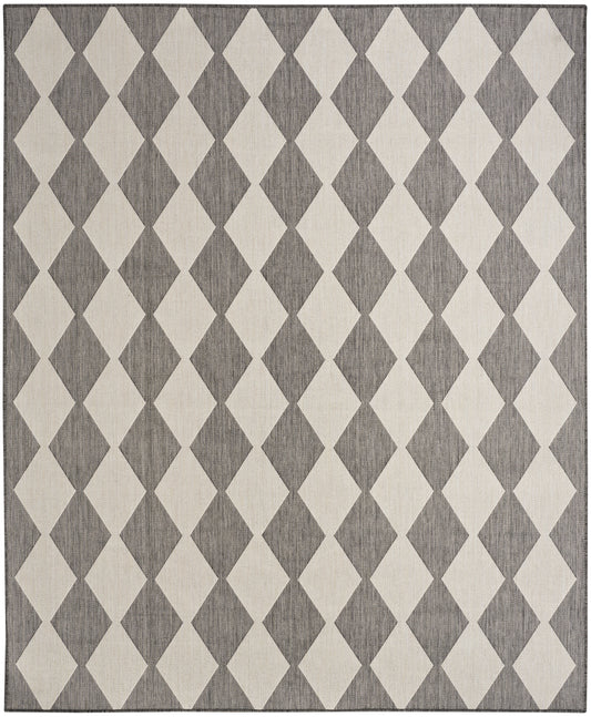 Nourison Positano 5' x 7' Charcoal Modern Rug