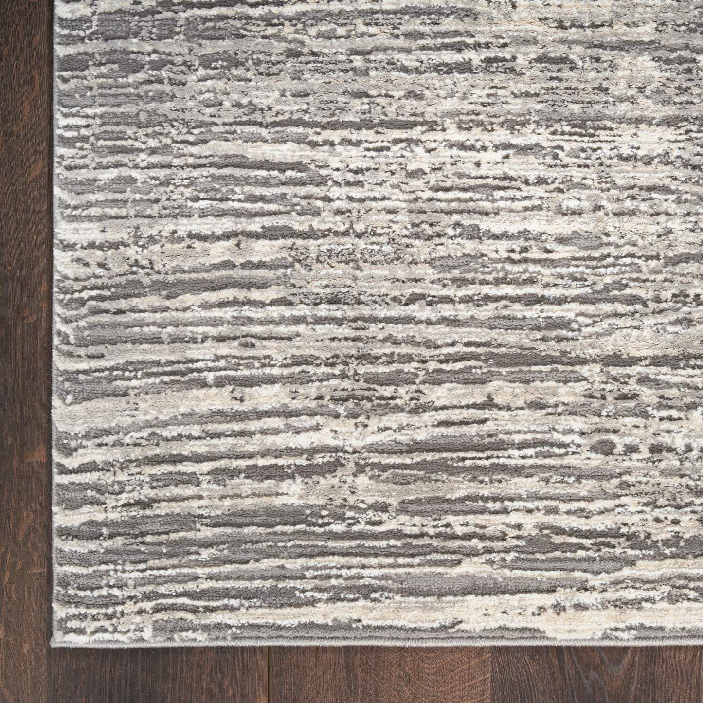 Nourison Sustainable Trends 7'10" x 9'10" Ivory Grey Modern Indoor Rug