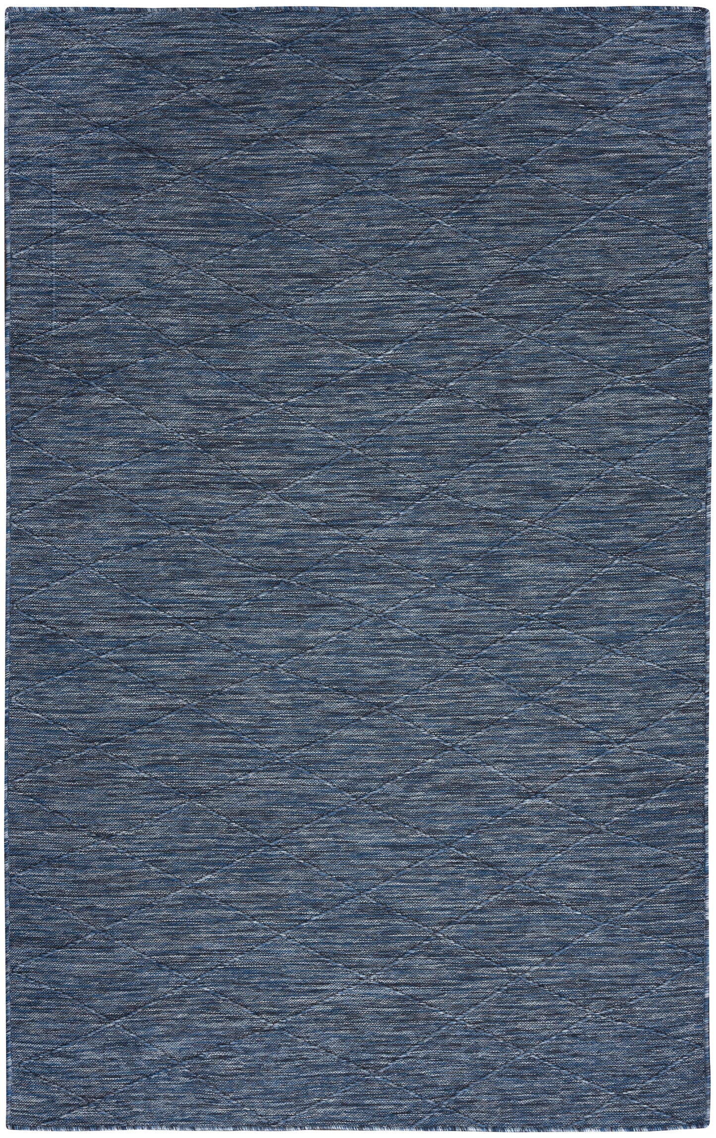 Nourison Washable Solutions 7' x 10' Navy Blue Modern Rug