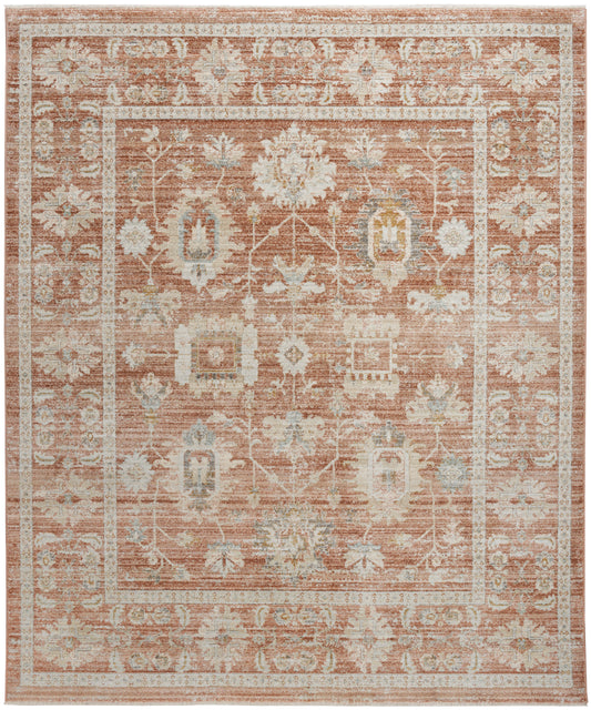 Nourison Traditional Home 8'6" x 11'4" Terracotta Vintage Indoor Rug