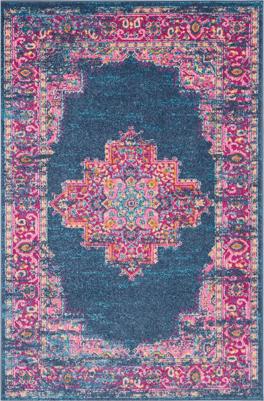 Nourison Passion 3'9" x 5'9" Blue Bohemian Indoor Rug