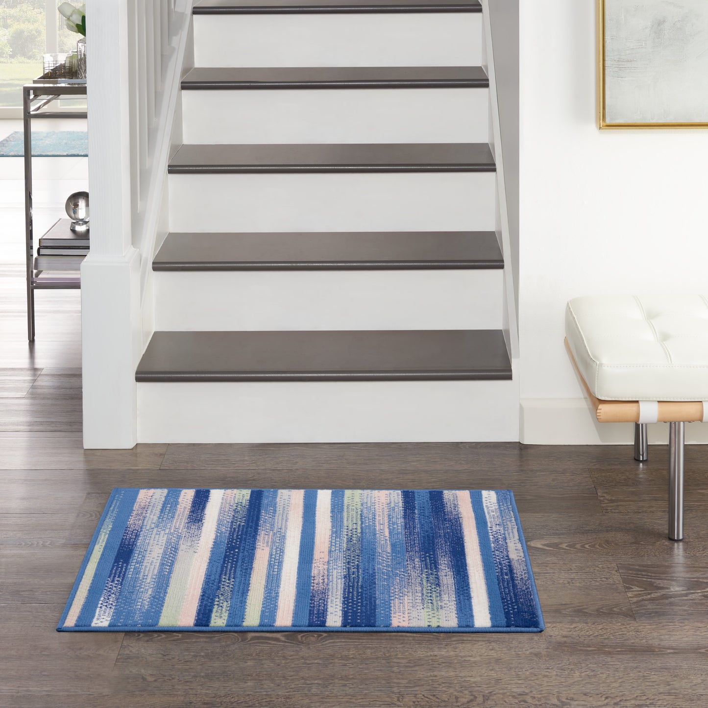 Nourison Whimsicle 2' x 3' Blue Multicolor Modern Indoor Rug