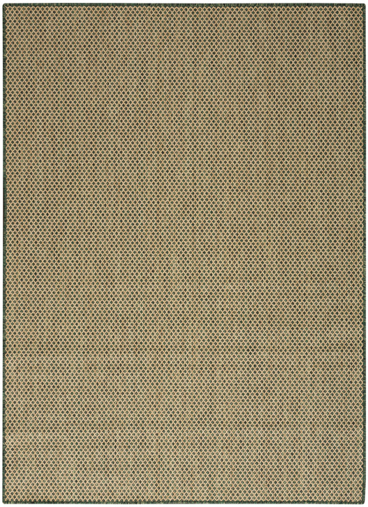 Nourison Courtyard 5' x 7' Green Modern Rug