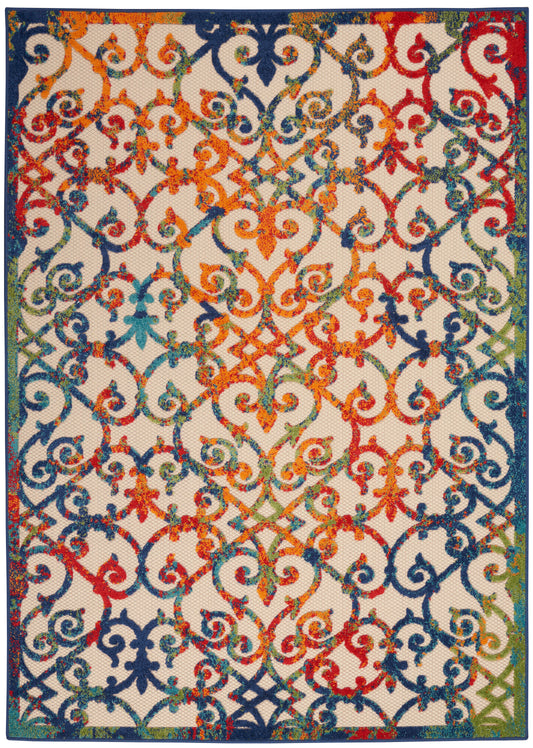 Nourison Aloha 7' x 10' Multicolor Contemporary Rug