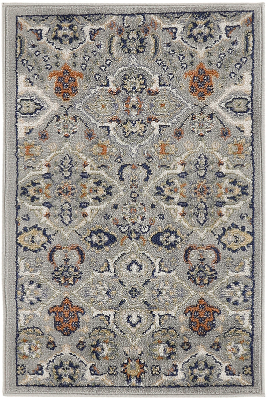 Nourison Allur 3' x 5' Grey Bohemian Indoor Rug