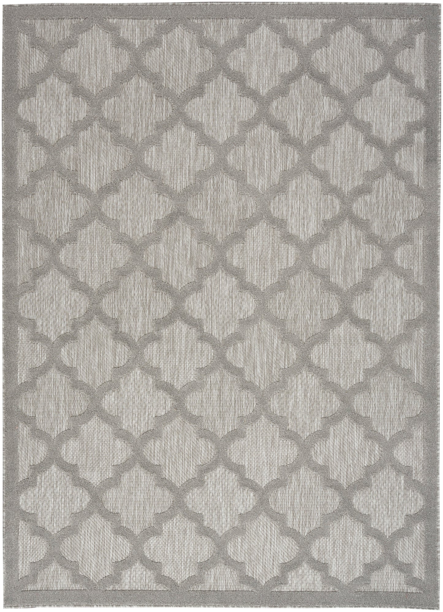 Nourison Easy Care 4' x 6' Silver Grey Modern Rug