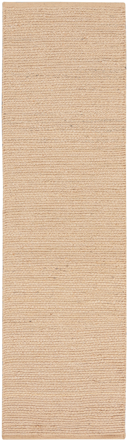 Nourison Natural Jute 2' x 6' Bleached Farmhouse Indoor Rug