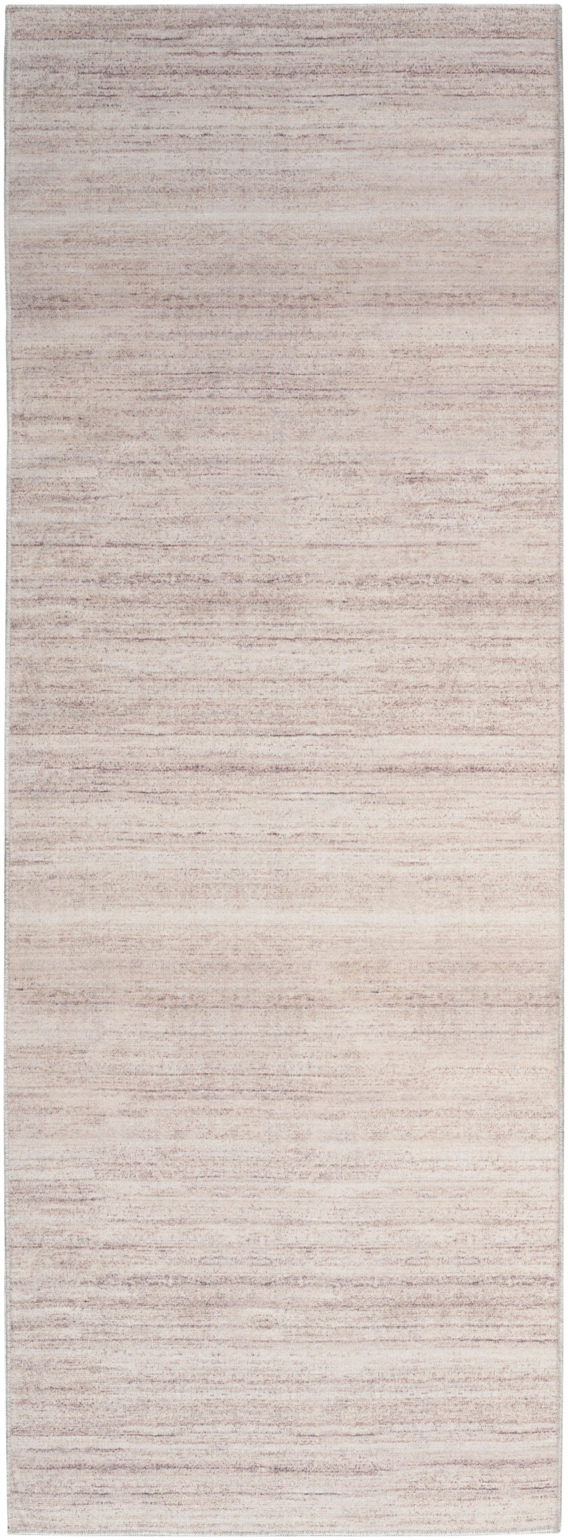 Nourison Washable Essentials 2'2" x 10' Ivory Mocha Modern Indoor Rug