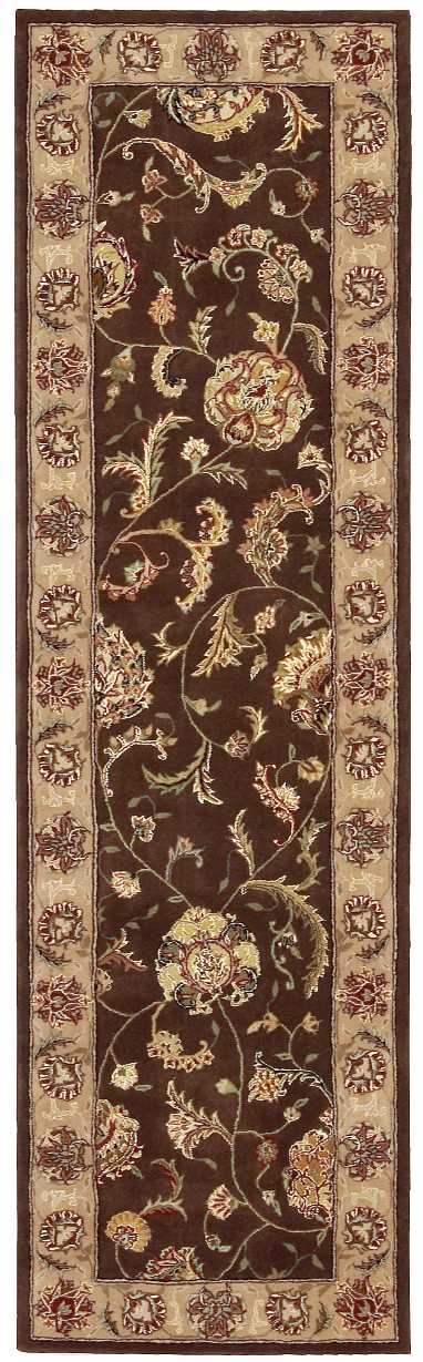 Nourison Nourison 2000 2'3" x 8' Brown Traditional Indoor Rug