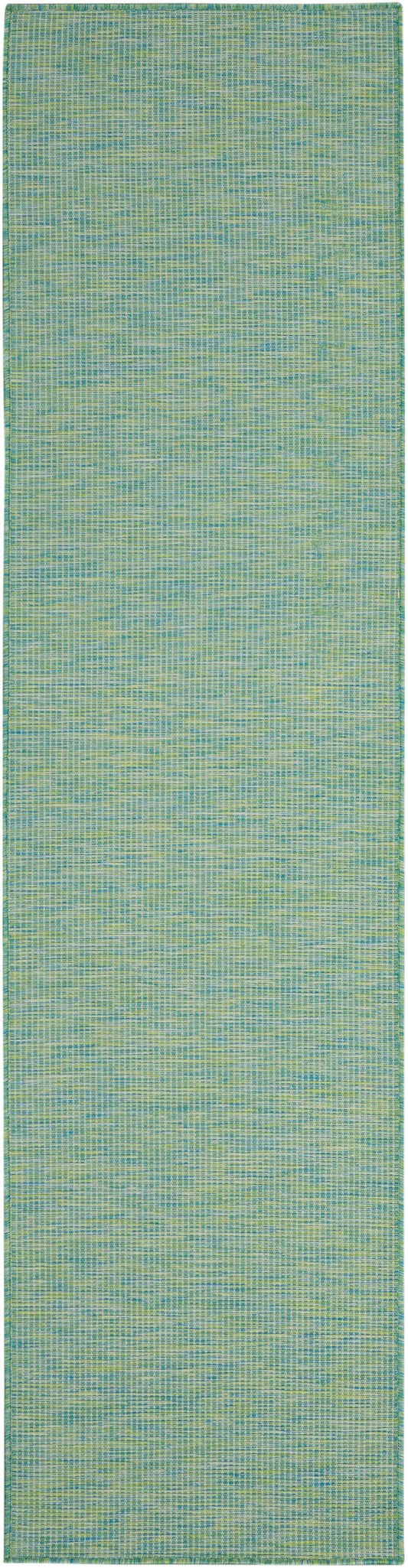 Nourison Positano 2' x 6' Blue Green Modern Rug