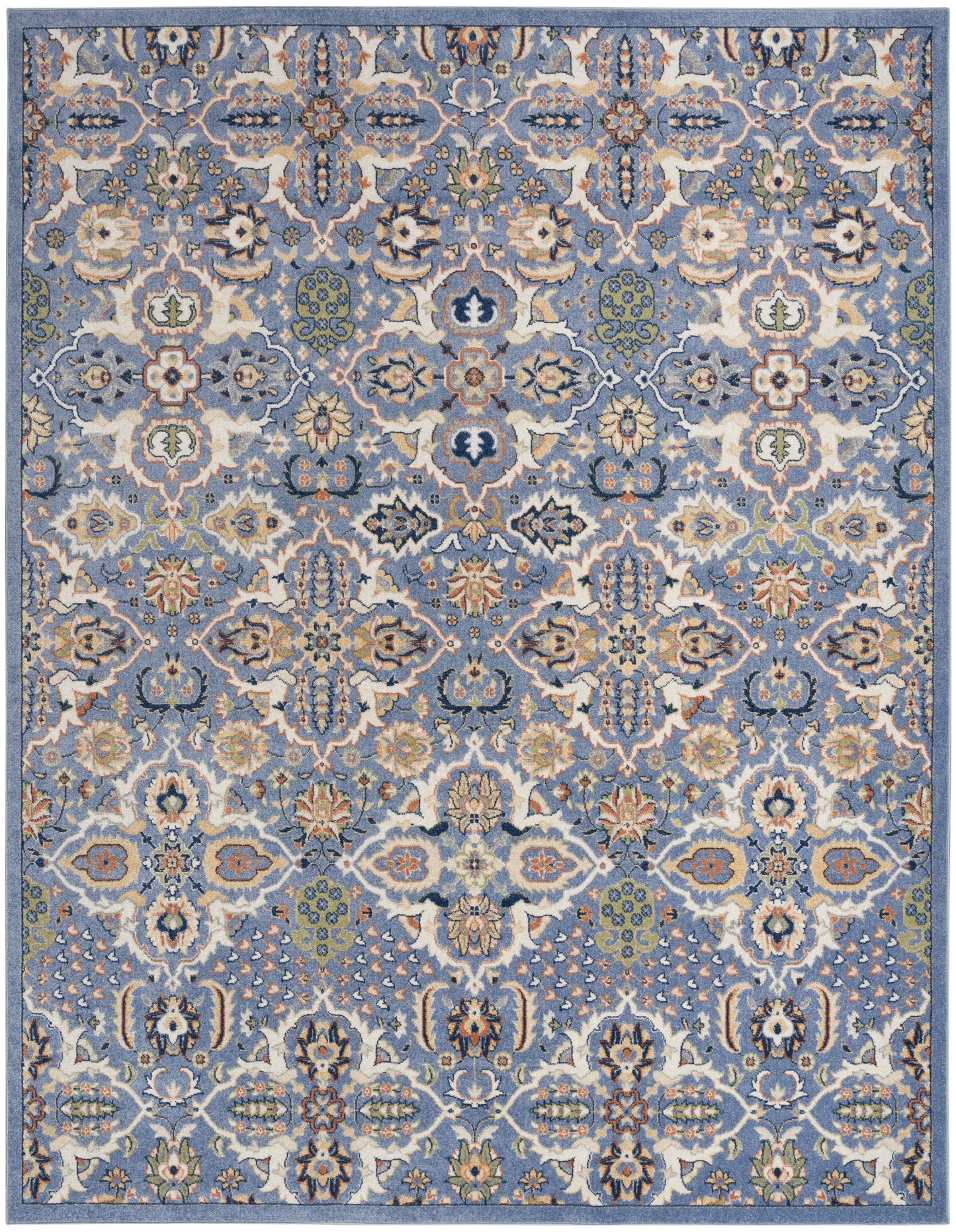 Nourison Allur 7'10" x 9'10" Light Blue Bohemian Indoor Rug