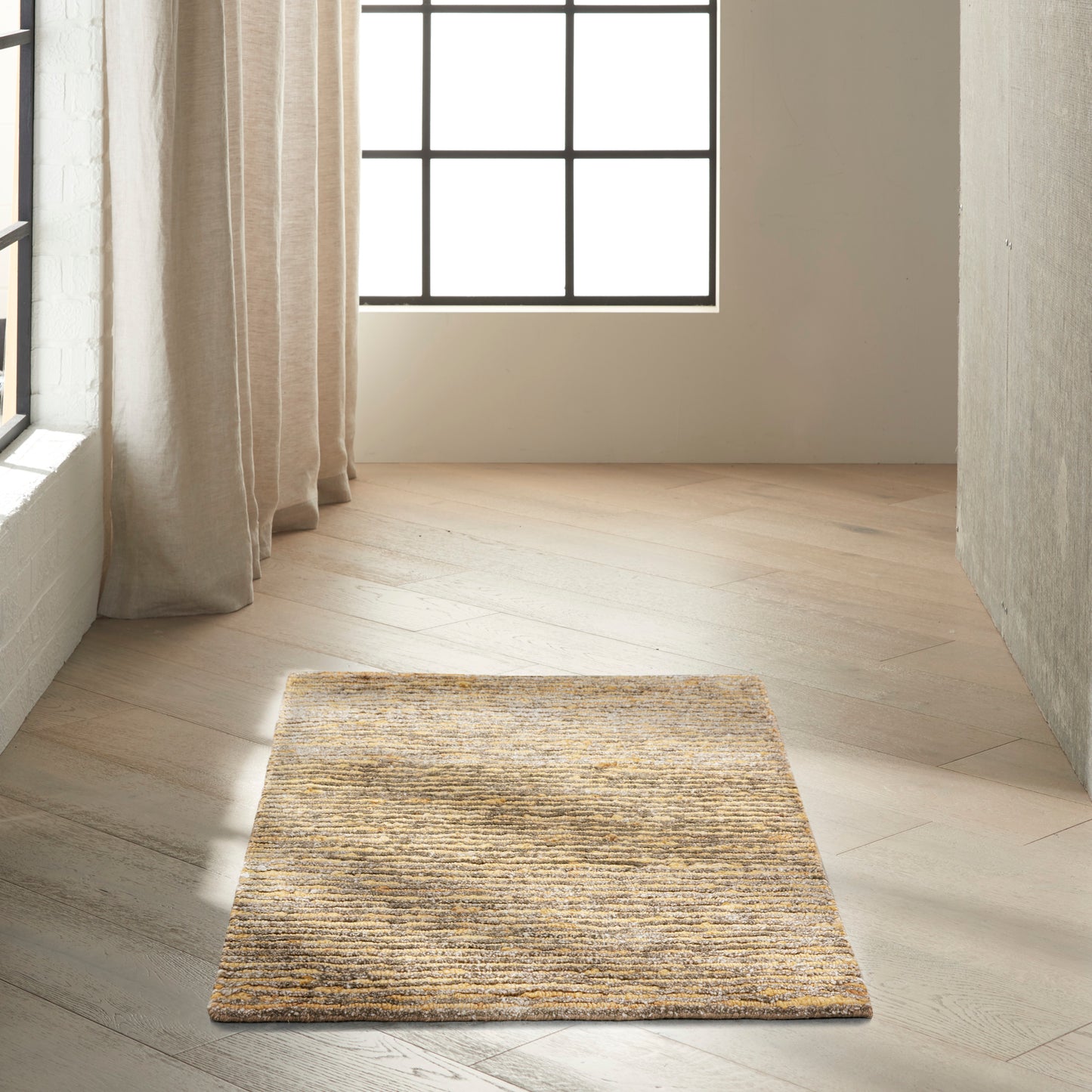 Calvin Klein Home Mesa 2' x 3' Fossil Modern Indoor Rug