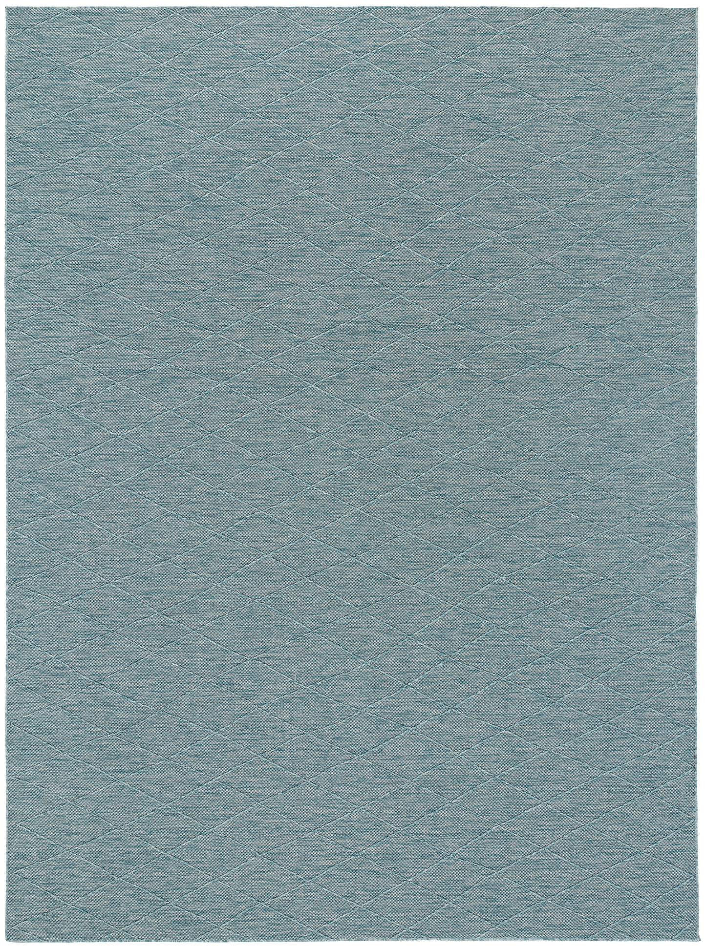 Nourison Washable Solutions 10' x 14' Aqua Modern Rug