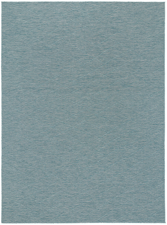 Nourison Washable Solutions 10' x 14' Aqua Modern Rug