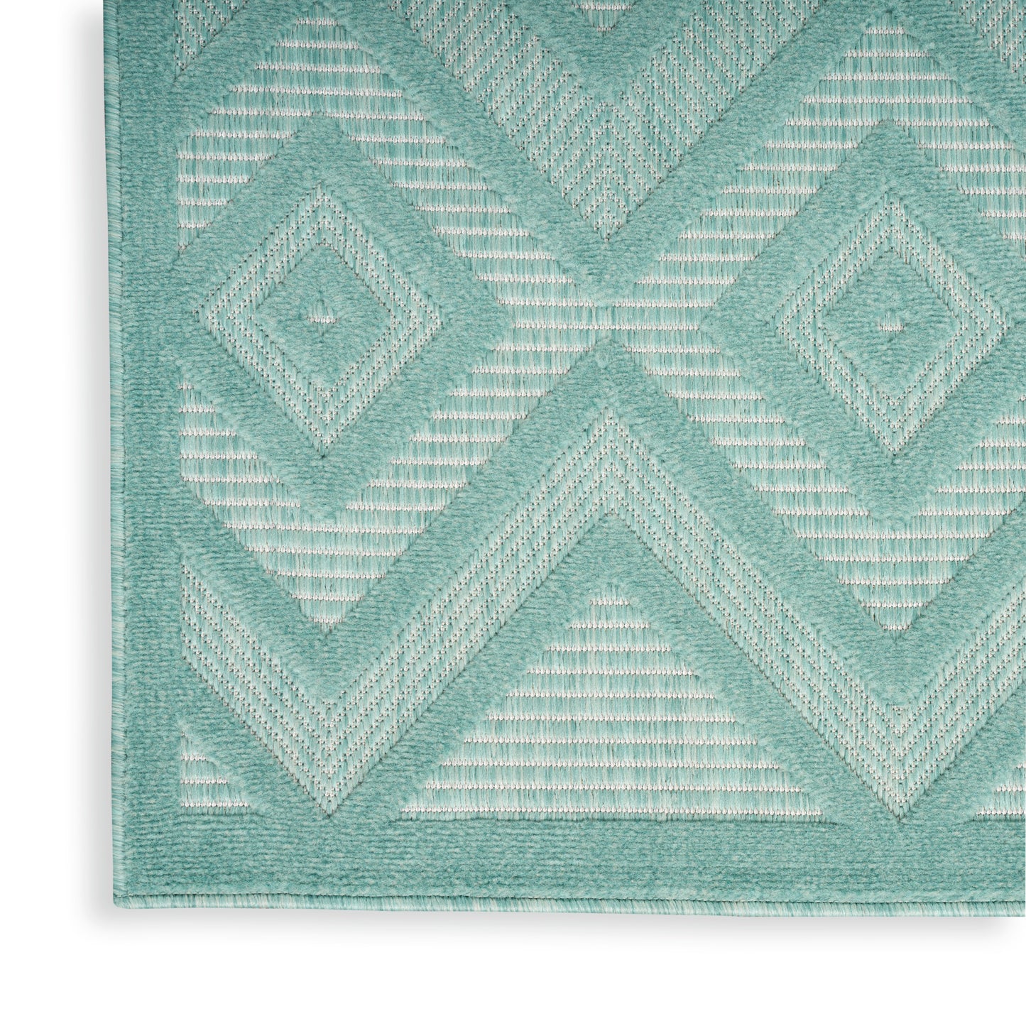 Nourison Versatile 6' x 9' Aqua Teal Modern Rug