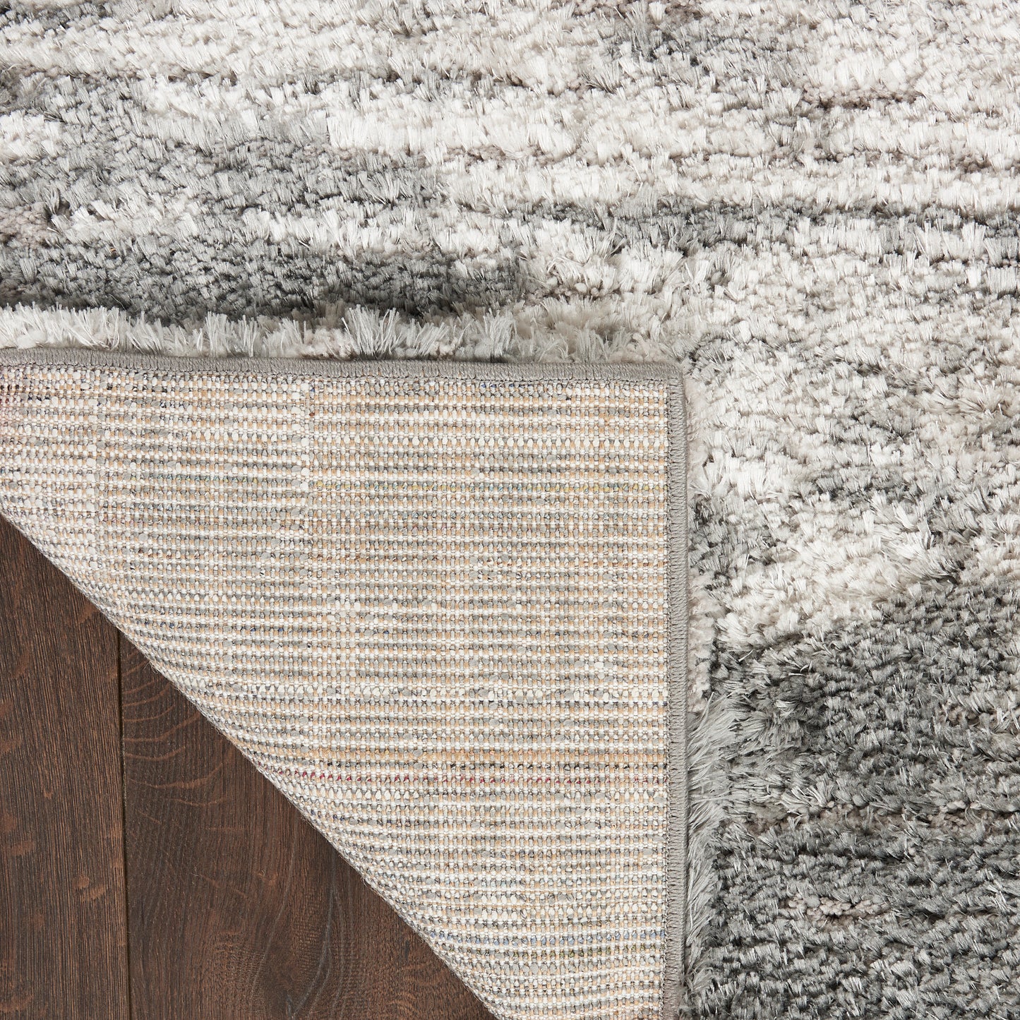 Nourison Dreamy Shag 4' x 6' Charcoal Ivory Shag Indoor Rug