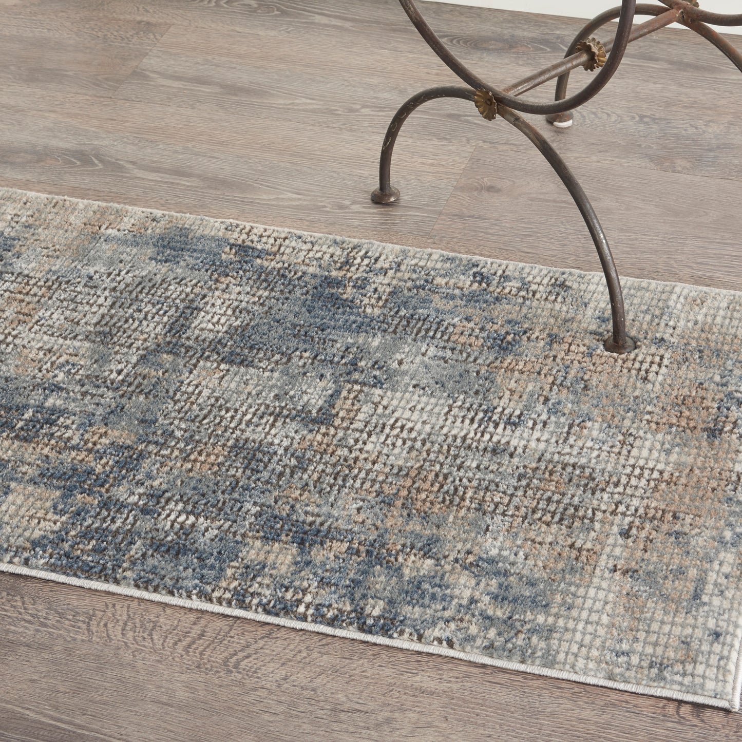 Nourison Quarry 2'2" x 3'9" Blue Beige Modern Indoor Rug