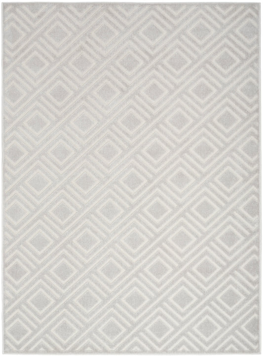 Nourison Care Free 5'3" x 7' Light Grey Modern Indoor Rug