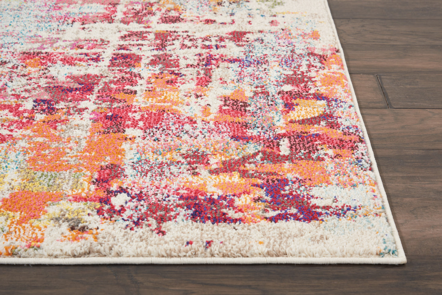 Nourison Celestial 5'3" x 7'3" Pink/Multicolor Modern Indoor Rug