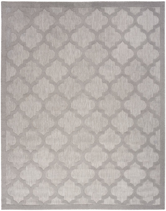 Nourison Easy Care 8' x 10' Silver Grey Modern Rug