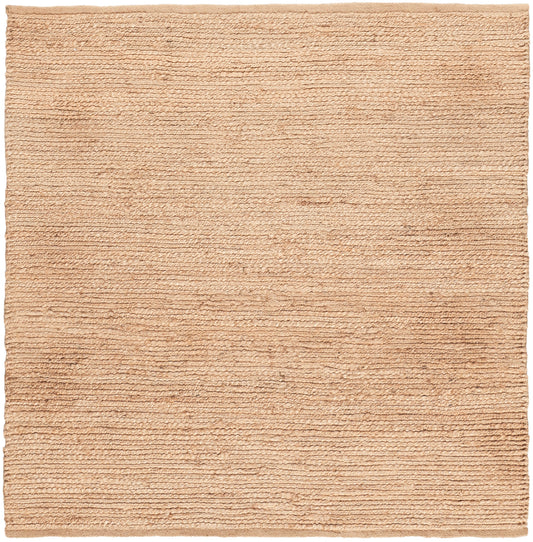 Nourison Natural Jute 5' x square Bleached Farmhouse Indoor Rug