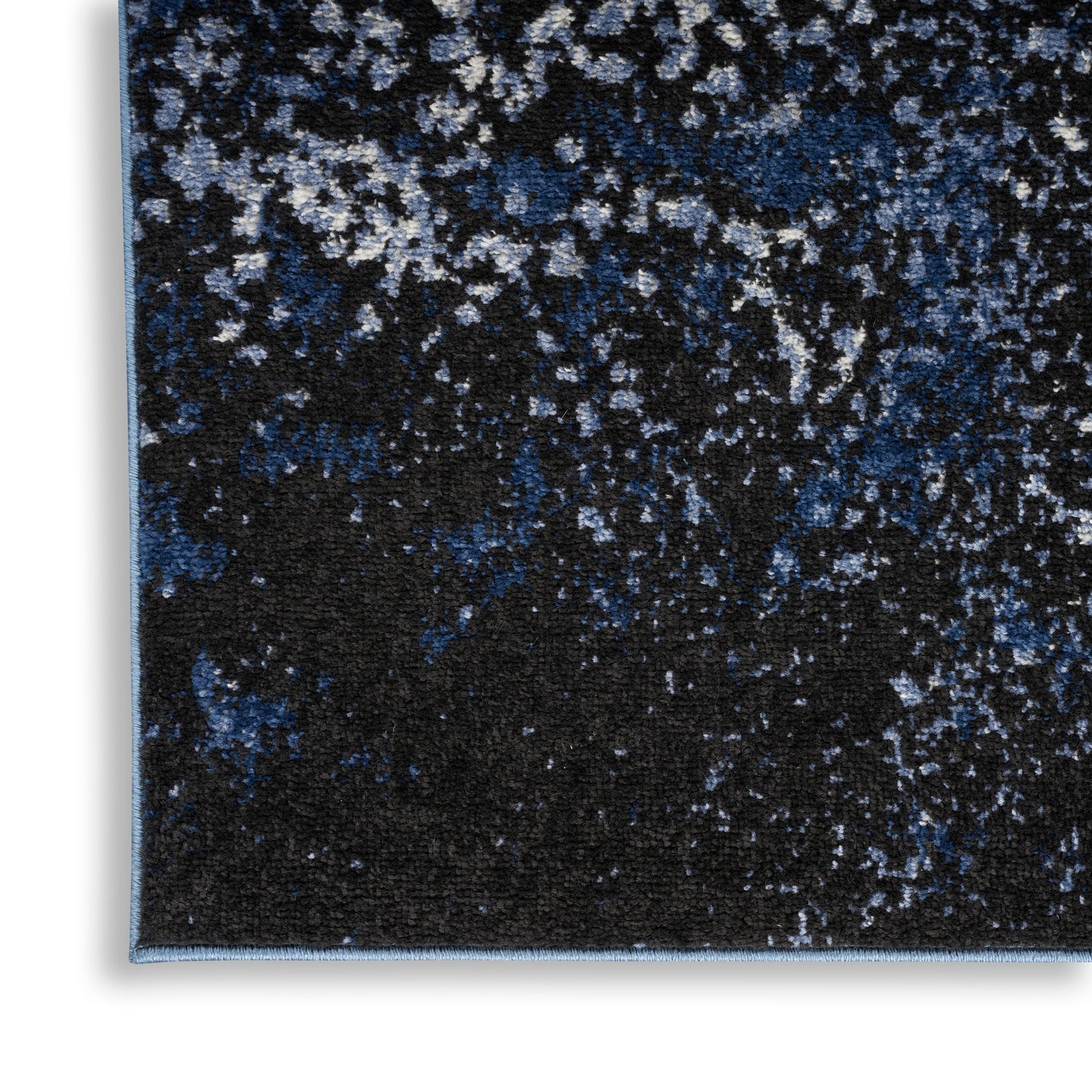 Nourison Passion 5'3" x 7'3" Light Blue Black Modern Indoor Rug