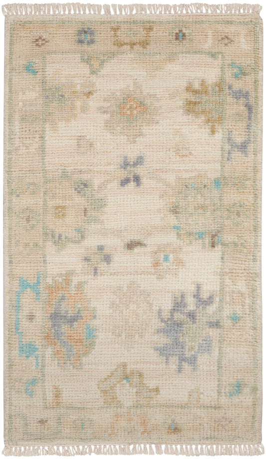 Nourison Odessa 2' x 3' Ivory Multicolor Vintage Indoor Rug