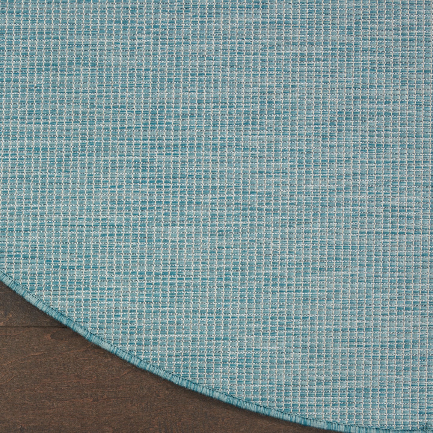 Nourison Positano 6' x Round Aqua Modern Rug