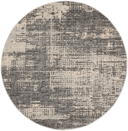 Calvin Klein CK950 Rush 4' x Round Grey Beige Modern Indoor Rug