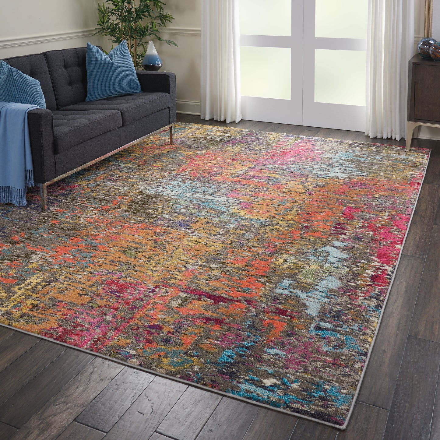 Nourison Celestial 7'10" x 10'6" Sunset Modern Indoor Rug