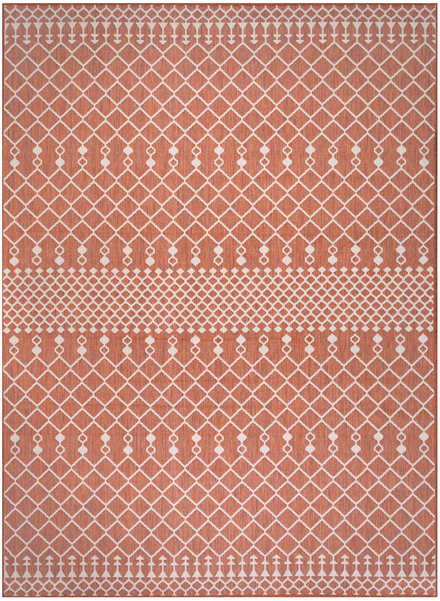 Nourison Positano 8' x 10' Terracotta Modern Rug