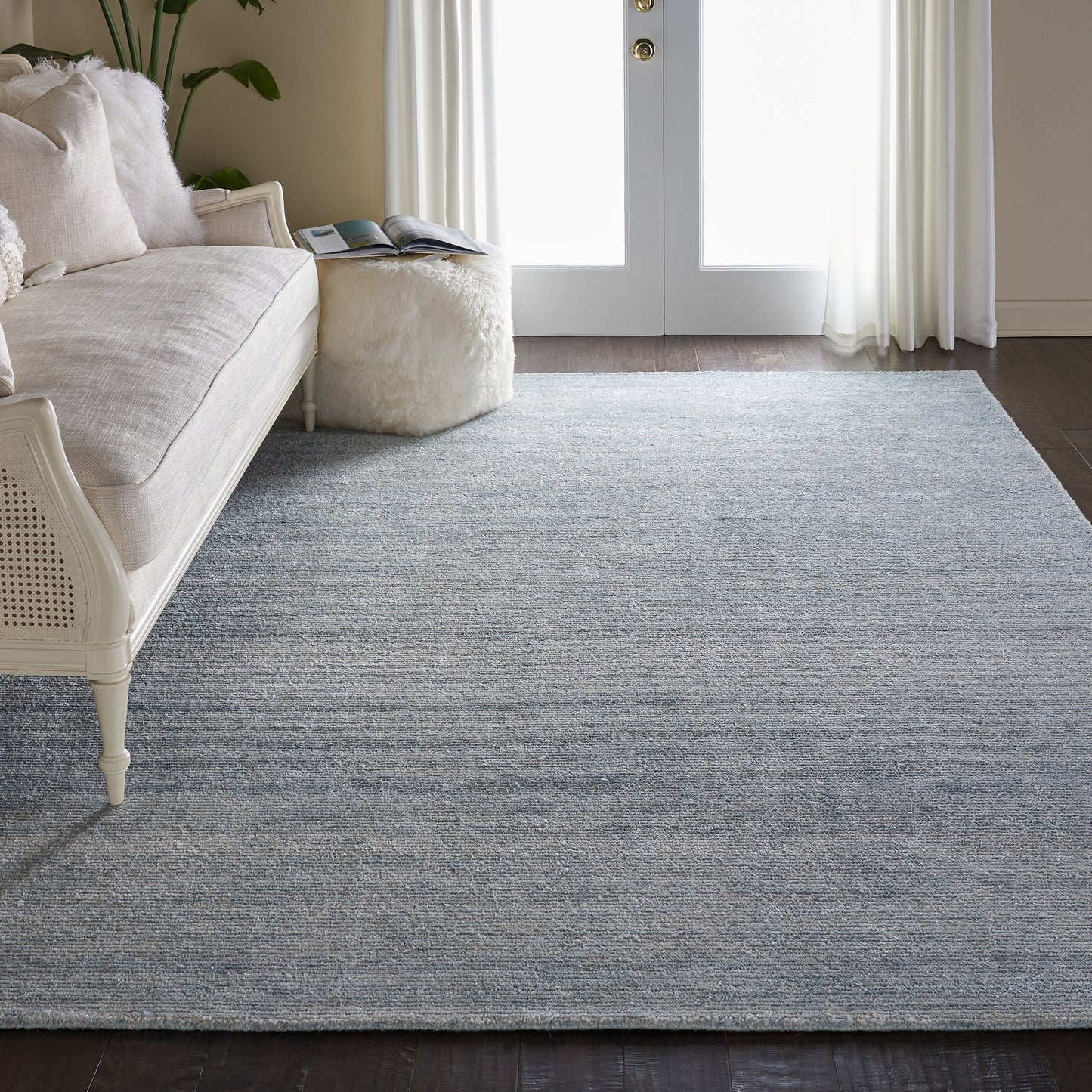 Nourison Weston 9'6" x 13' Aquamarine Modern Indoor Rug