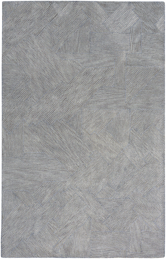 Michael Amini Ma30 Star 4' x 6' Slate Modern Indoor Rug