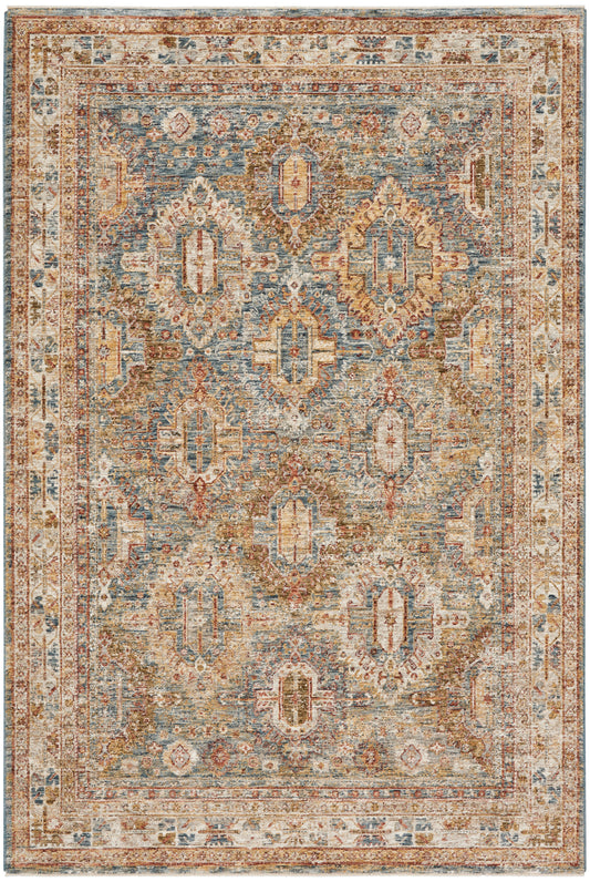 Nourison Sahar 5'3" x 7'8" Blue Vintage Indoor Rug