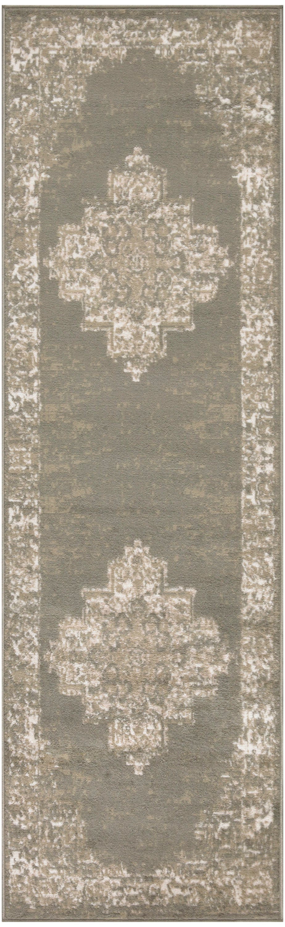 Nourison Grafix 2'3" x 7'6" Olive Vintage Indoor Rug