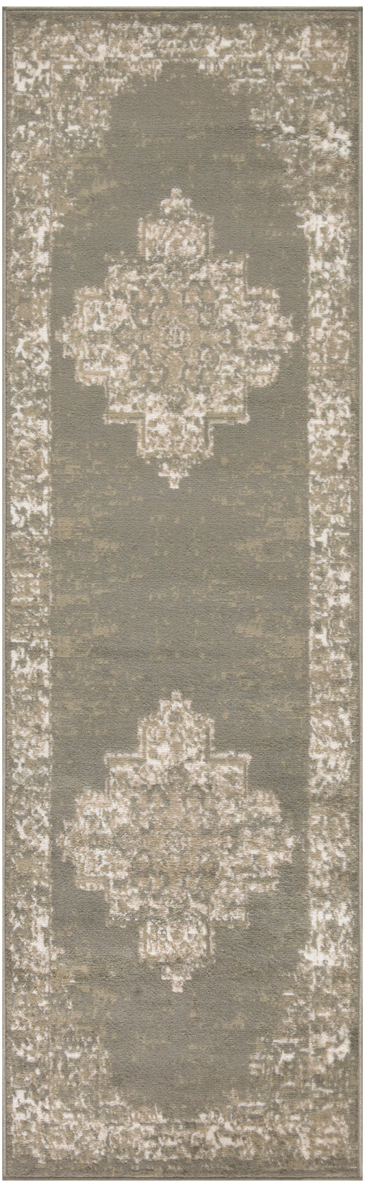 Nourison Grafix 2'3" x 7'6" Olive Vintage Indoor Rug