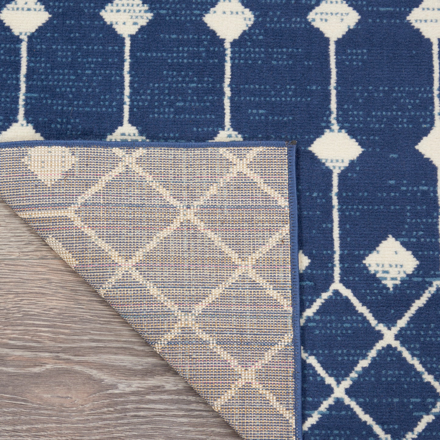 Nourison Grafix 2'3" x 10' Navy Bohemian Indoor Rug