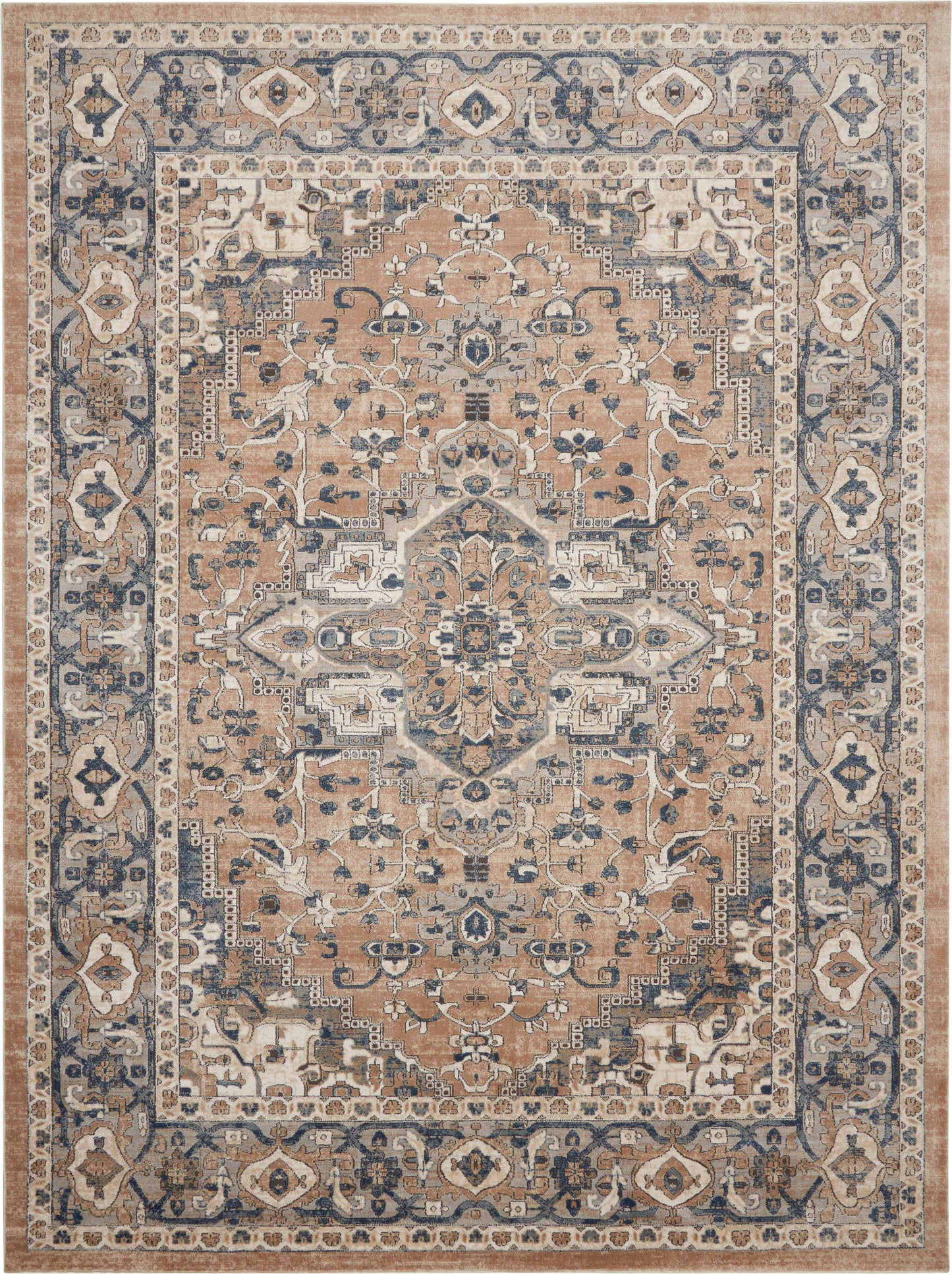 Nourison Quarry 7' x 10' Beige Grey Farmhouse Indoor Rug