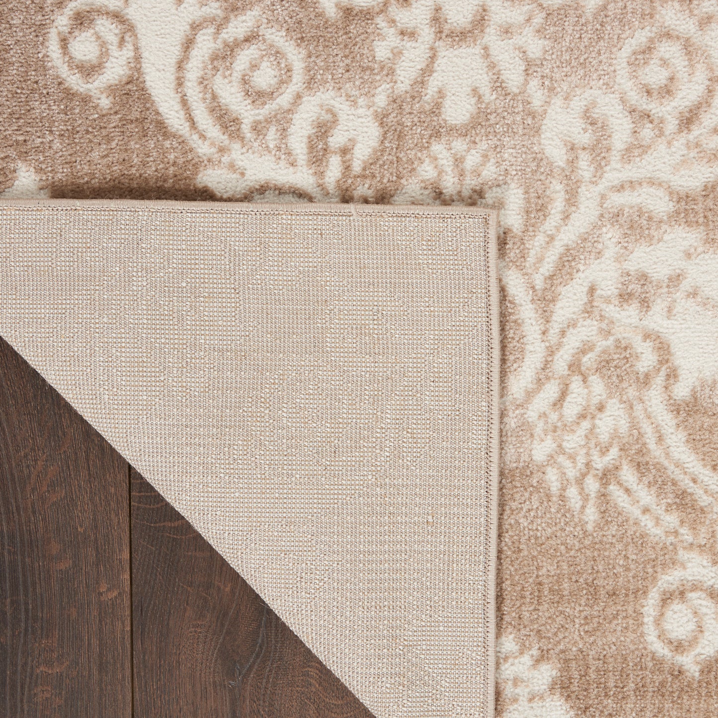 Nourison Elation 9' x 12' Ivory Mocha Vintage Indoor Rug